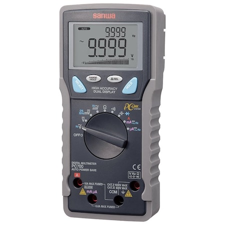 Sanwa Digital Multimeter Dual Display with PC Link - 0.06% Accuracy PC700